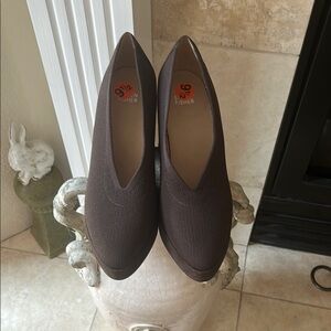 Eileen Fisher Brown Block Heeled Shoes